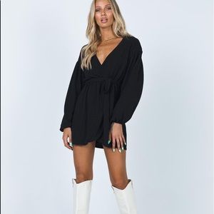 Princess Polly black dancing season dress